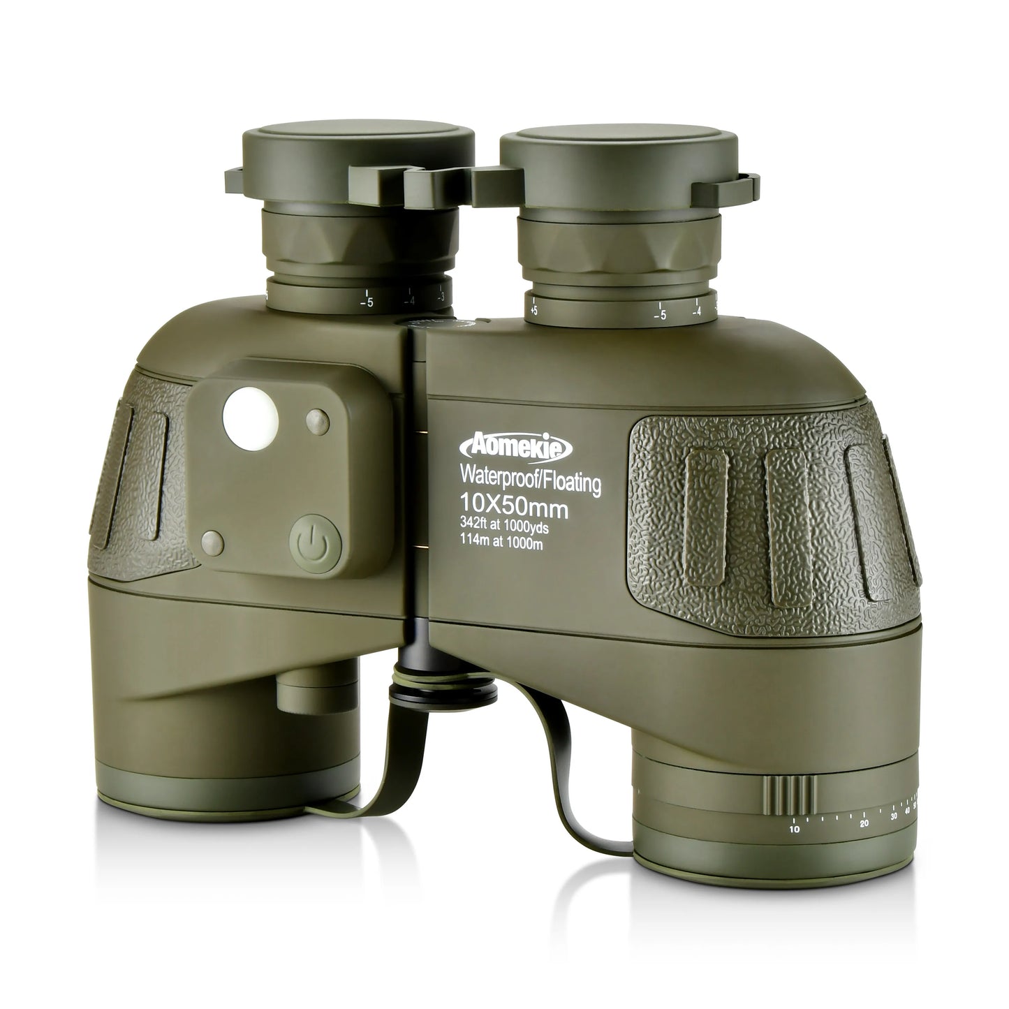 Marine Binoculars With Rangefinder And Compass FMC Lens Waterproof