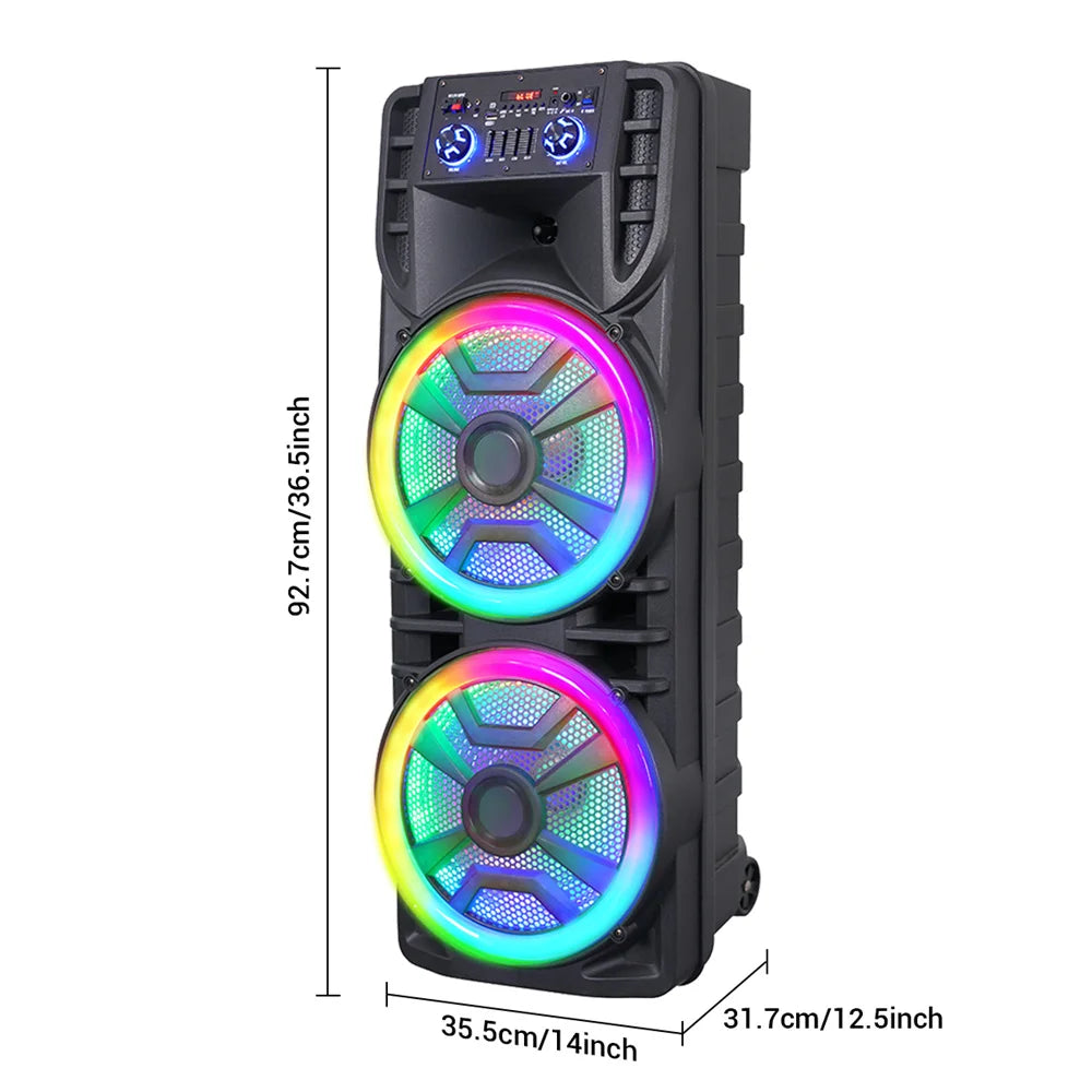 CURUK 8000W Peak Bluetooth Party Speaker with Subwoofer