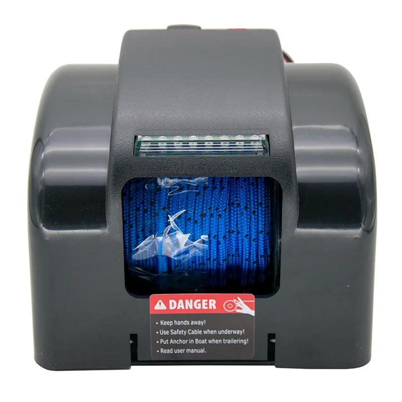 BYSSEA Electric Anchor Winch For Boats With Wireless Remote Control 12V 45 Lb Powerful Capacity Marine Saltwater Kit