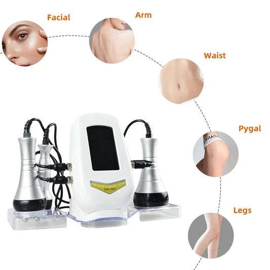 Moonic 3In1 Cavitation Slimming Massage Beauty Device Facial Body Tightening
