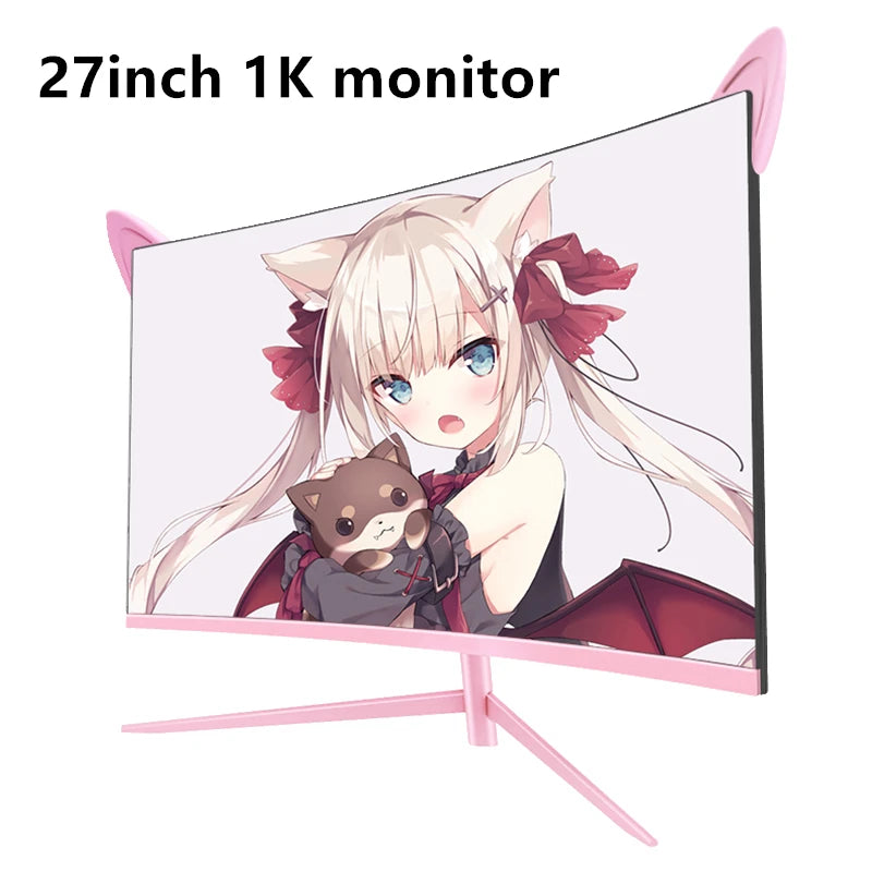 FYHXele Curved Gaming Monitor QHD 165Hz HDR10 FreeSync 1ms