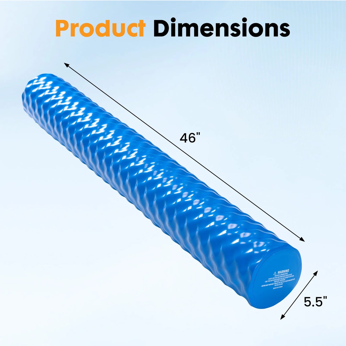 JHK Unsinkable Solid NBR Pool Noodle With Three Layer Vinyl Coating UV Resistant 250 Lbs For Pool Parties