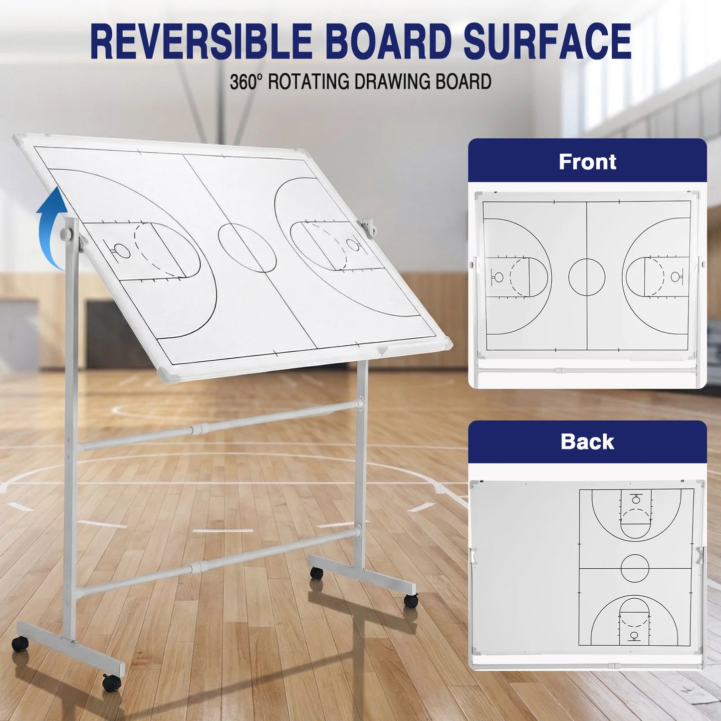 ALIILEE Double Sided Magnetic Coaching Soccer Board With Magnets