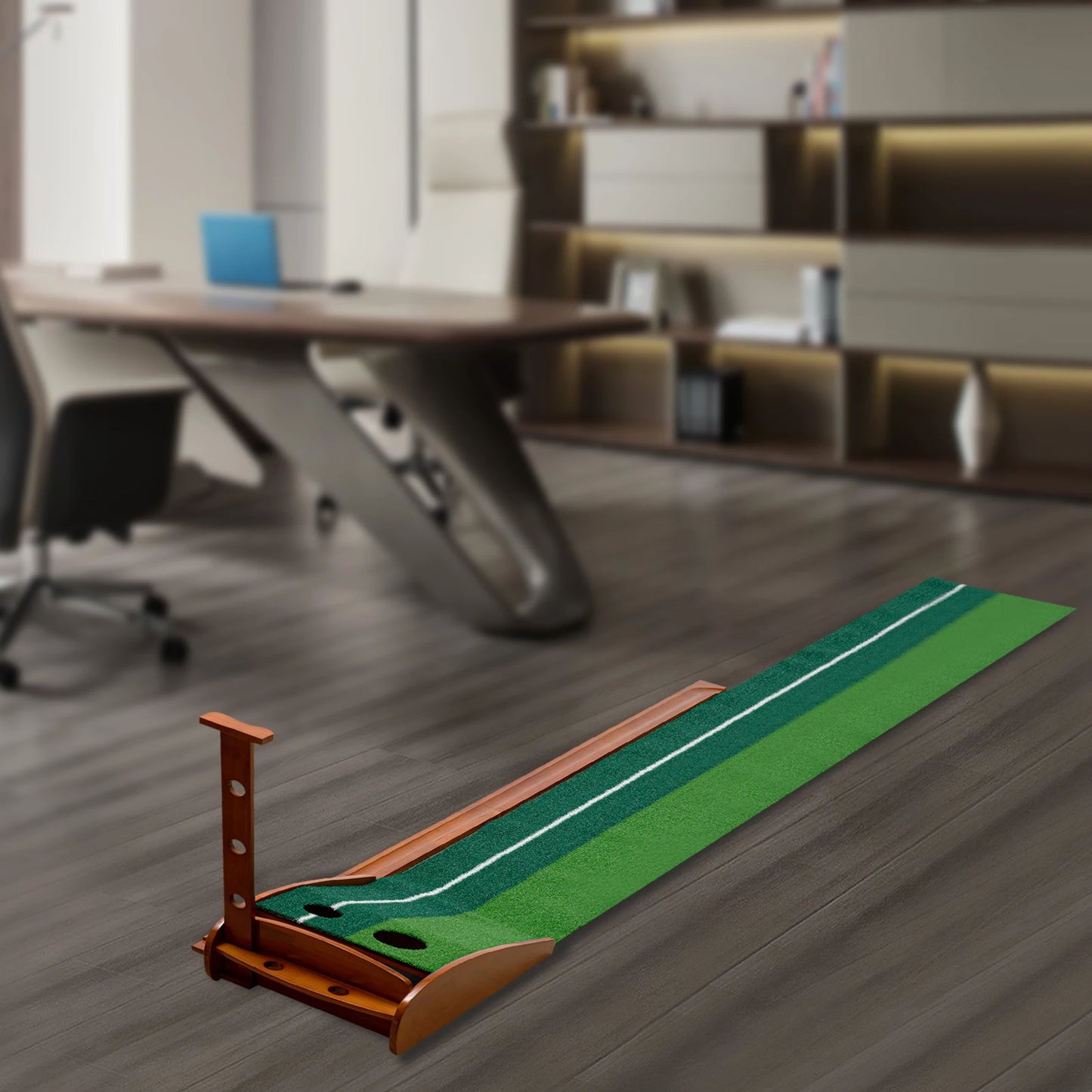 Indoor Golf Putting Green Practice Mat With Auto Ball Return For Home Golfers Training Aid Pro Level