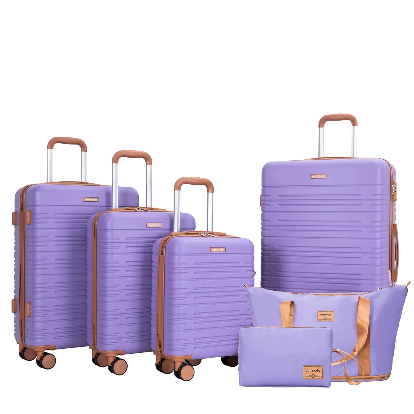 TRIPCOMP Luggage Set With Double Spinner Wheels And TSA Lock