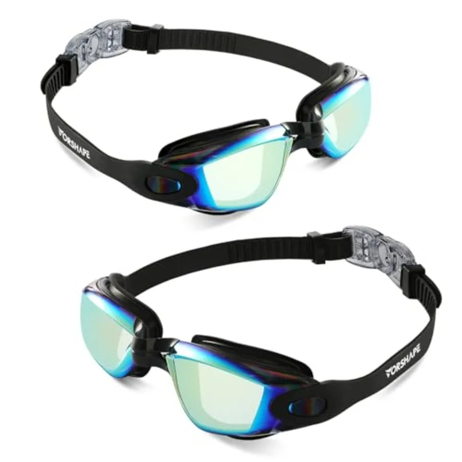 Anti Fog Swimming Goggles 2 Pack No Leaking UV Protection For Men Women Youth Everyday Wear