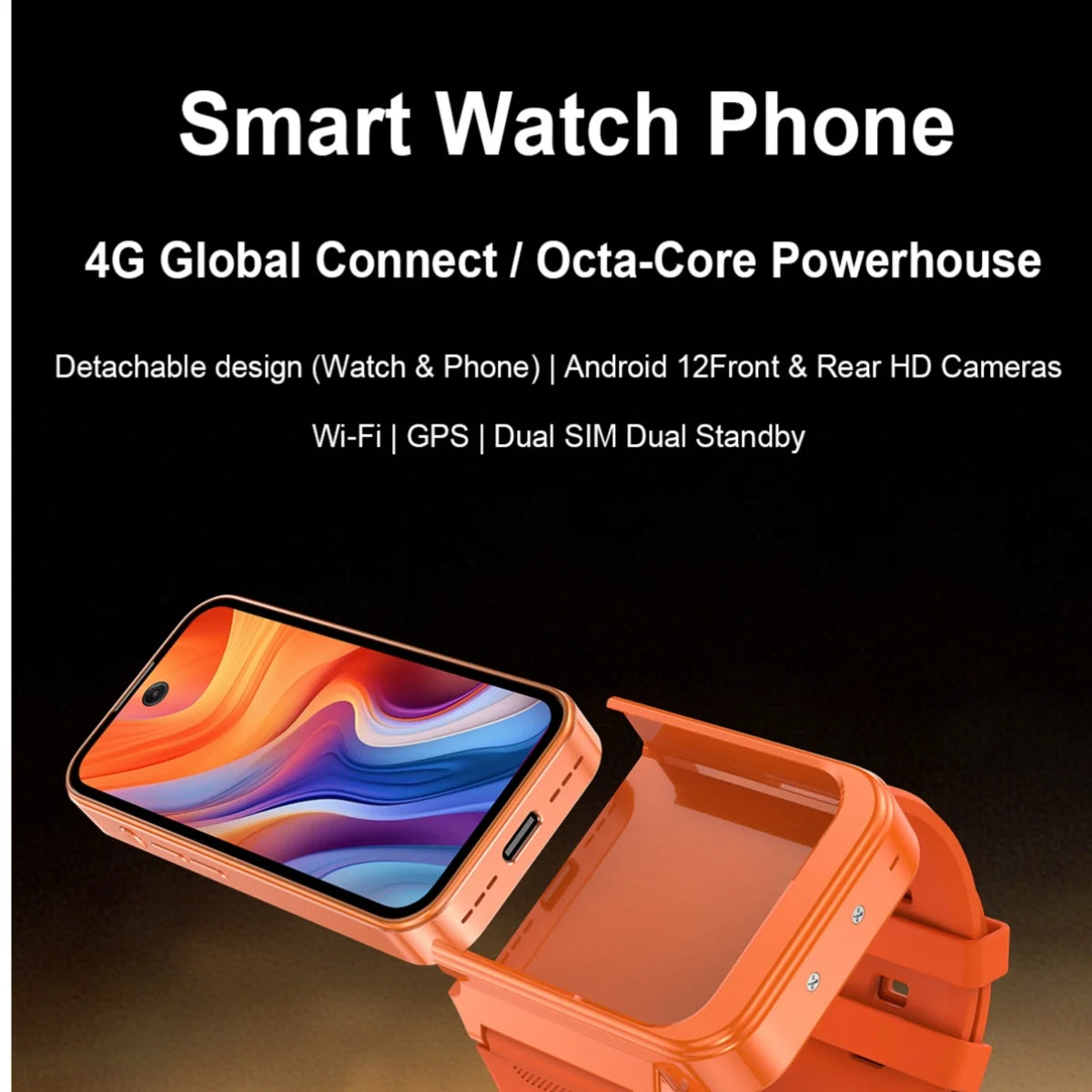 Zestbolt Q333 Mini Android 12 Smartwatch With 4G Dual SIM