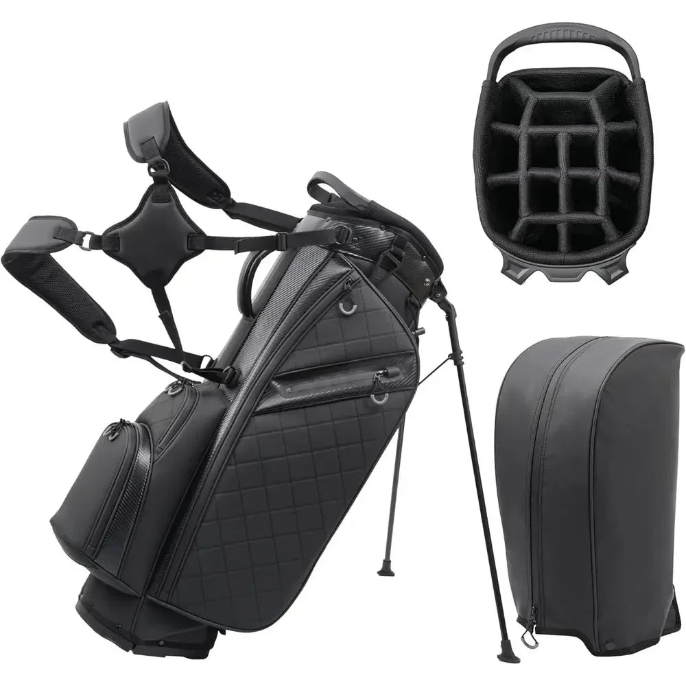 Durable Lightweight 14 Way Stand Golf Bag With Waterproof Pockets