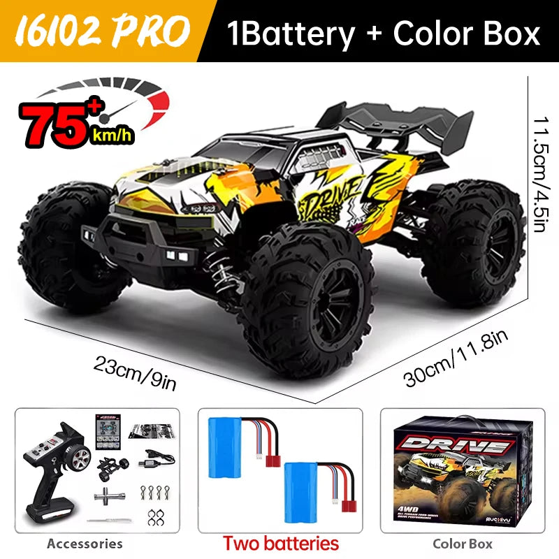WLtoys 16101 Pro 116 Scale High Speed 4WD RC Car With LED Light