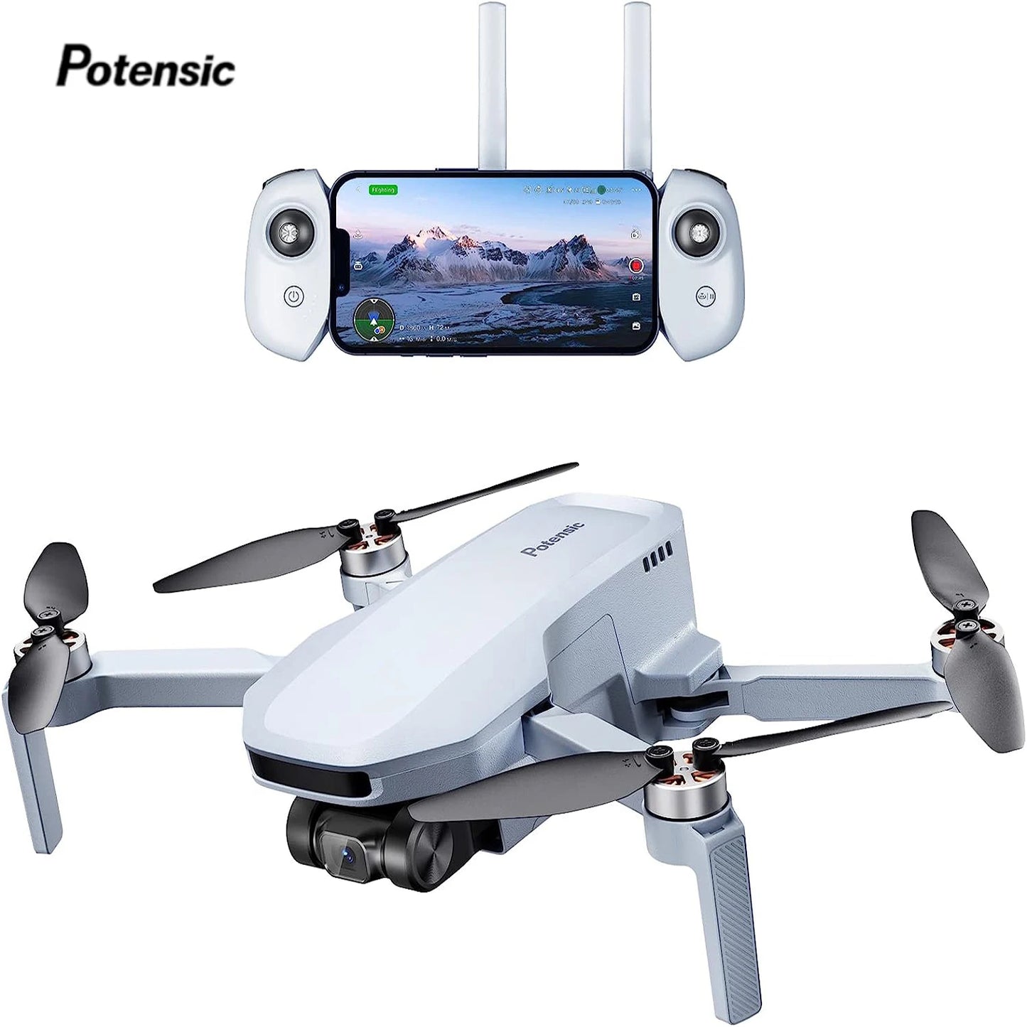 Potensic GPS Auto Return 4K Drone With Waypoint Flight
