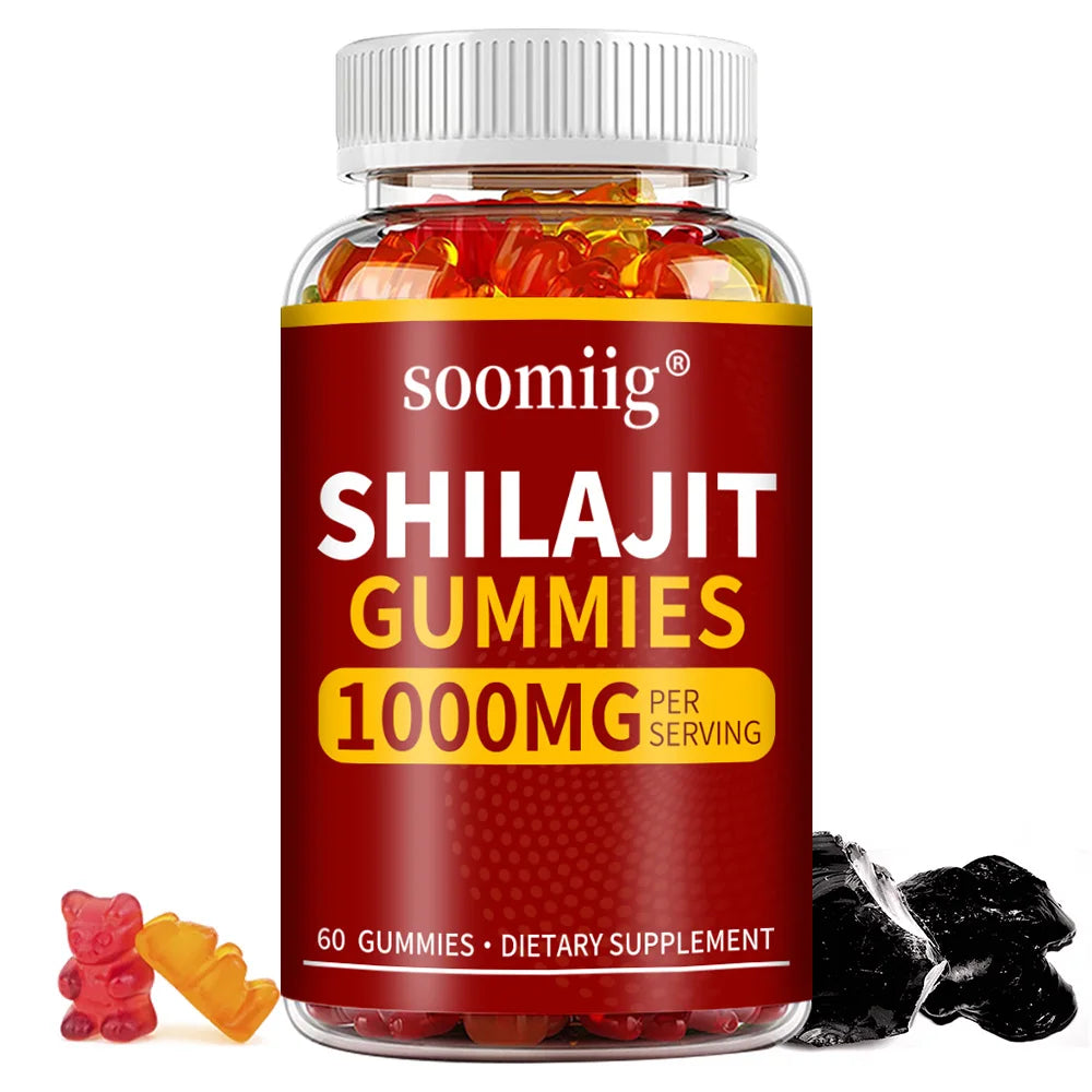 SOOMIIG Organic Himalayan Shilajit Gummies For Energy Brain Health