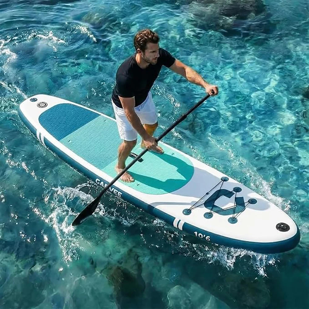 Inflatable Stand Up Paddle Board With Full SUP Accessories 2 In 1 Paddle And Stable Non Slip Deck For Adults And Youth