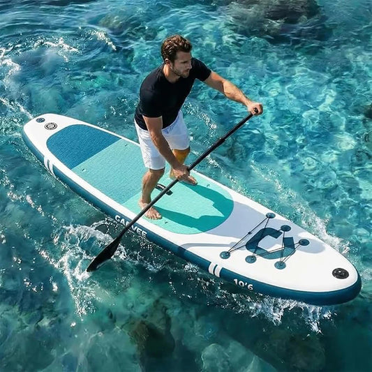 Inflatable Stand Up Paddle Board With Full SUP Accessories 2 In 1 Paddle And Stable Non Slip Deck For Adults And Youth