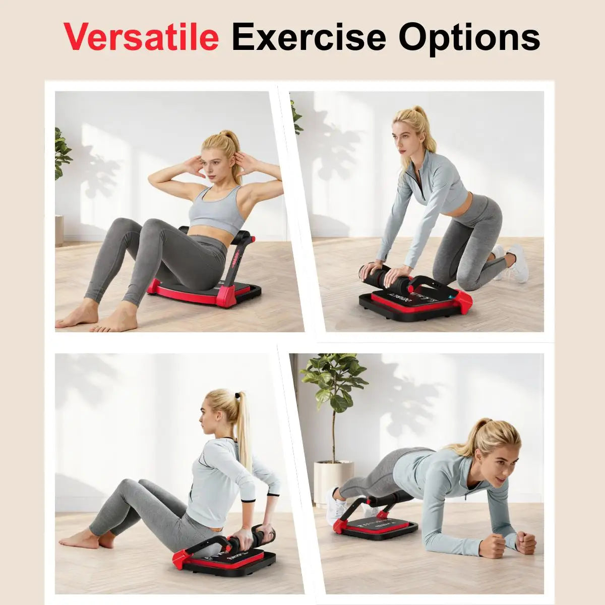 RELIFE Foldable Abdominal Trainer With Adjustable Resistance For Home
