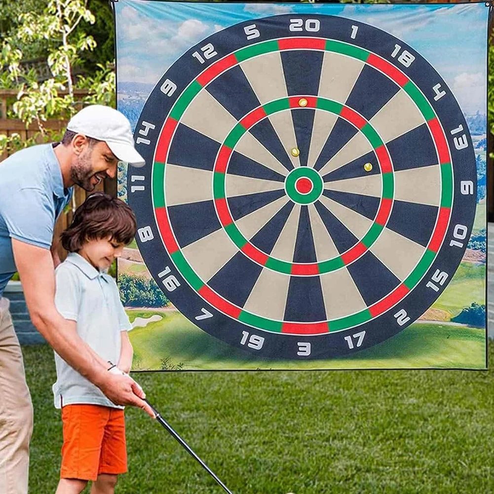 Golf Chipping Game Mat With 12 Balls Non Slip Ultimate Practice Kit For Indoor Outdoor Backyard Golf Enthusiasts
