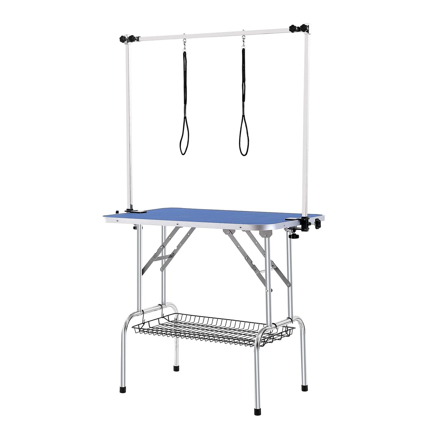 Foldable Pet Grooming Table With Adjustable Arm And Clamp