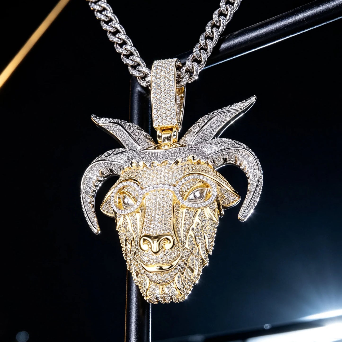 Lyee Cyee Shiny Goat Animal Fashion Pendant Charm Decorative Jewelry