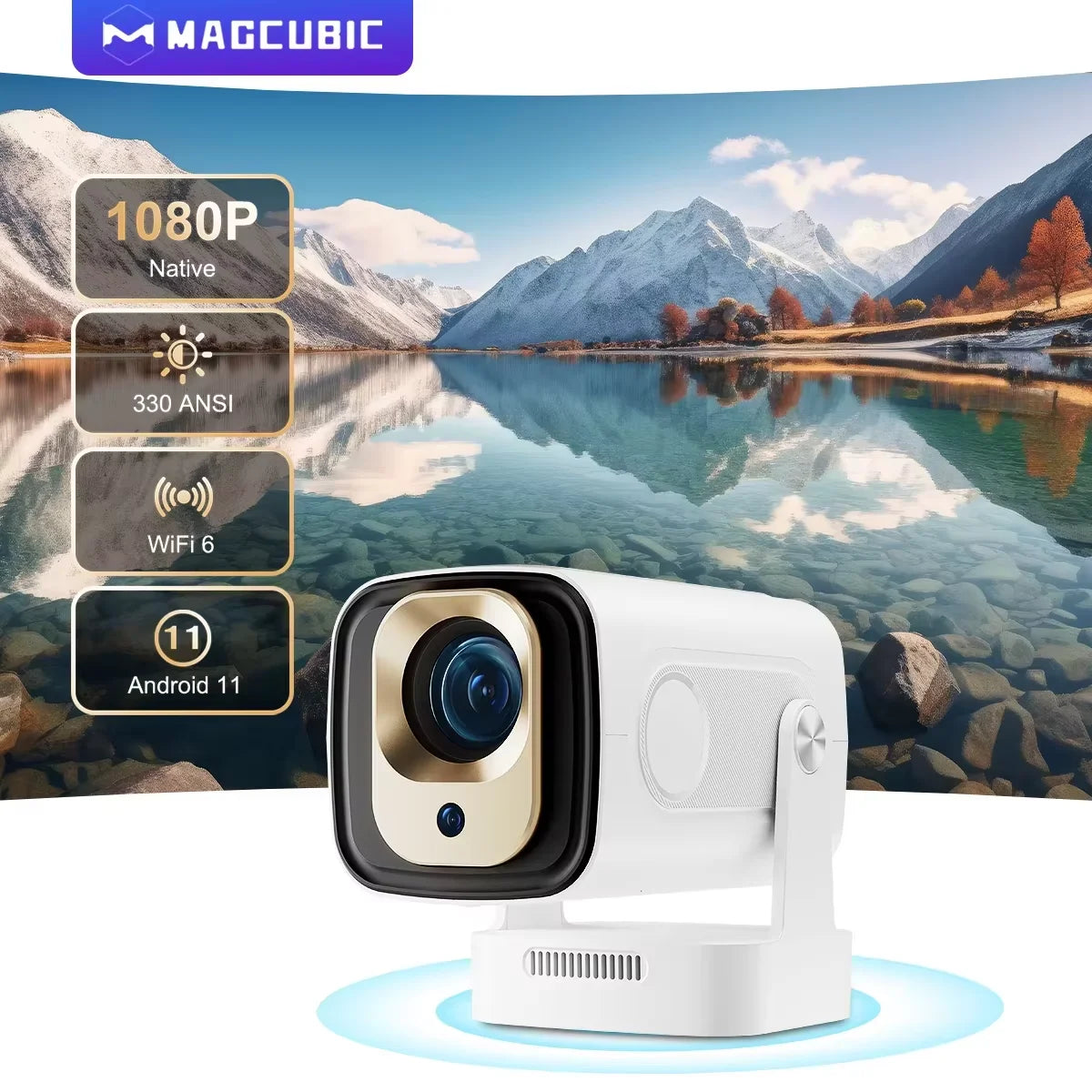 Magcubic HY310 Auto Focus Projector 1080P 330 ANSI Android 11