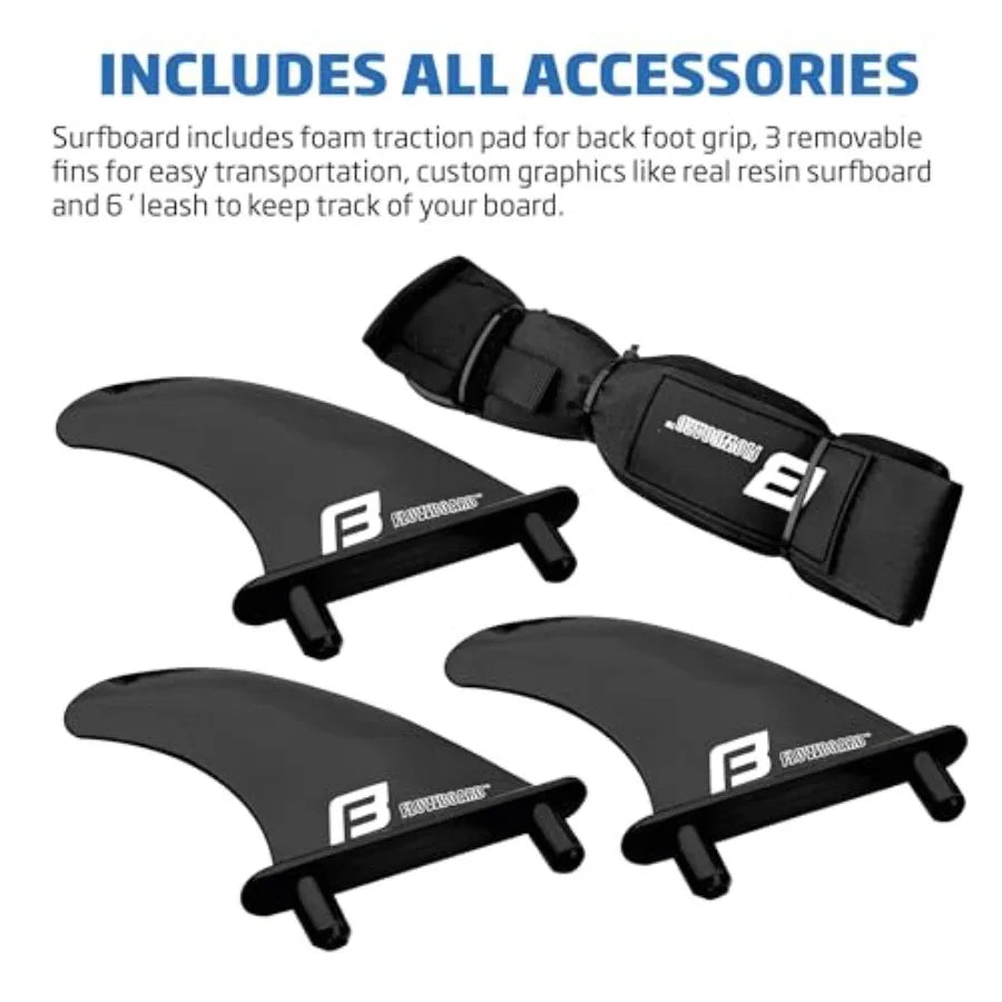 Flowboard Surfboard 7ft Foam Softboard For Adults Beginners To Intermediate Includes High Performance Traction Pad