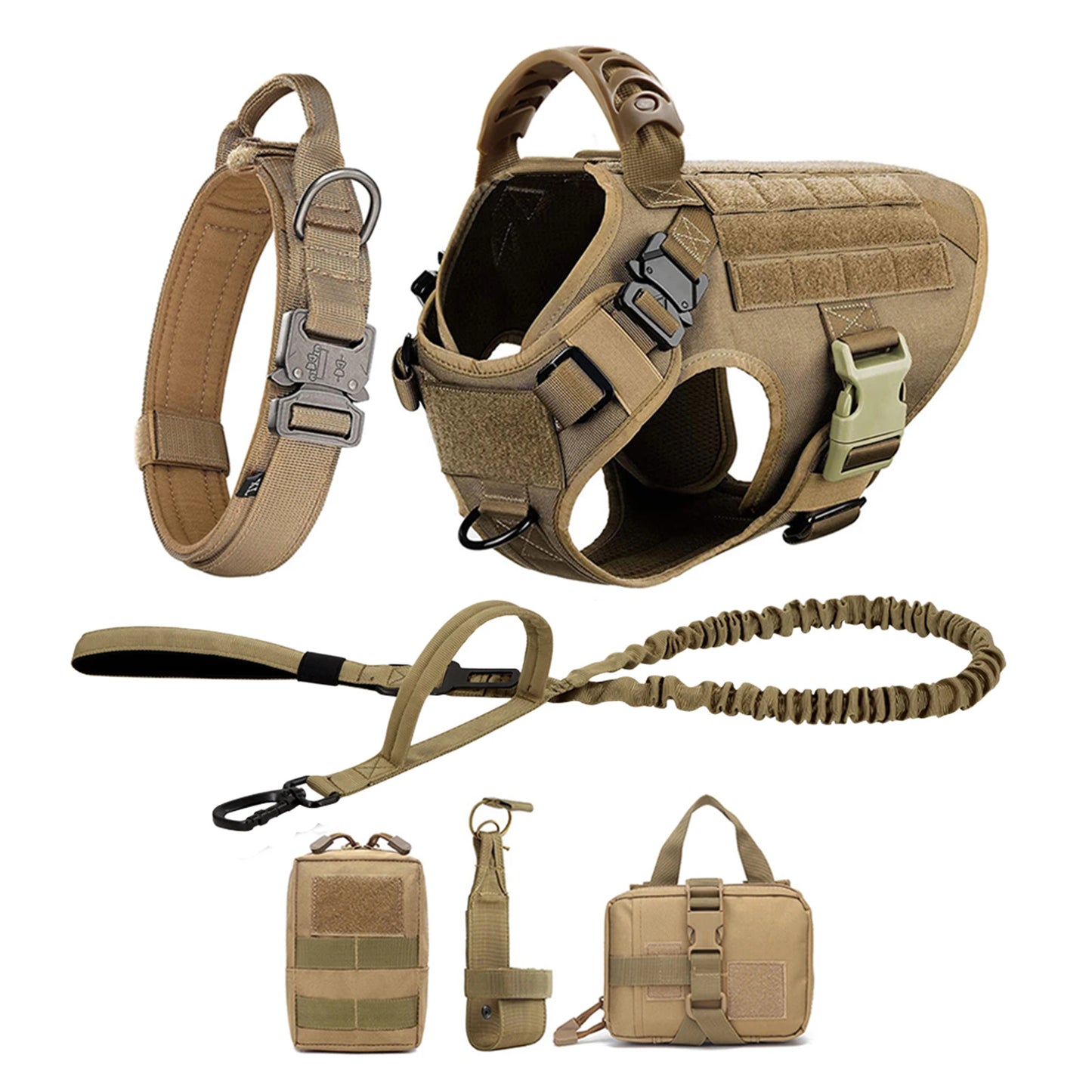Nylon Dog Harness And Leash Set Padded Breakaway Quick Release