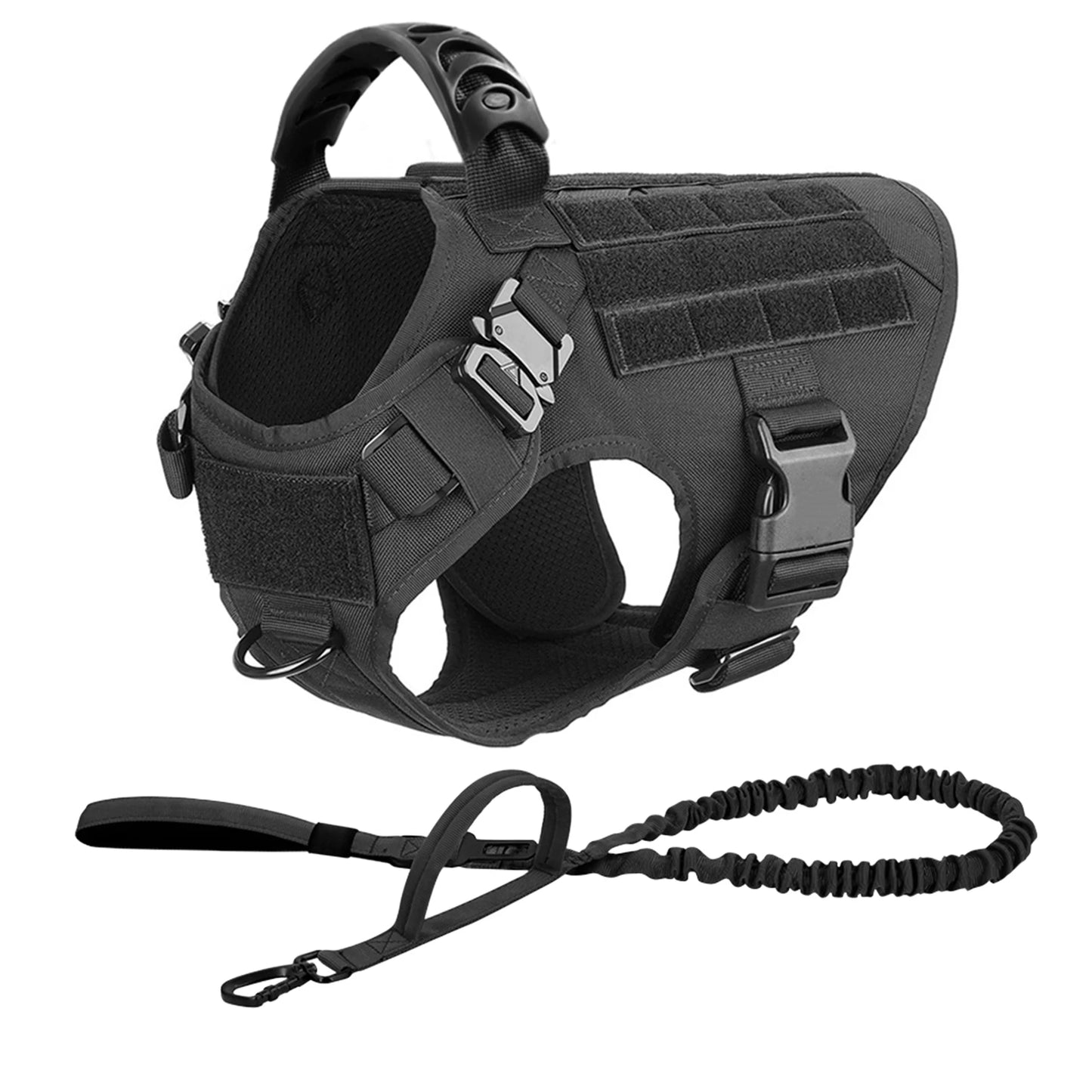 Nylon Dog Harness And Leash Set Padded Breakaway Quick Release