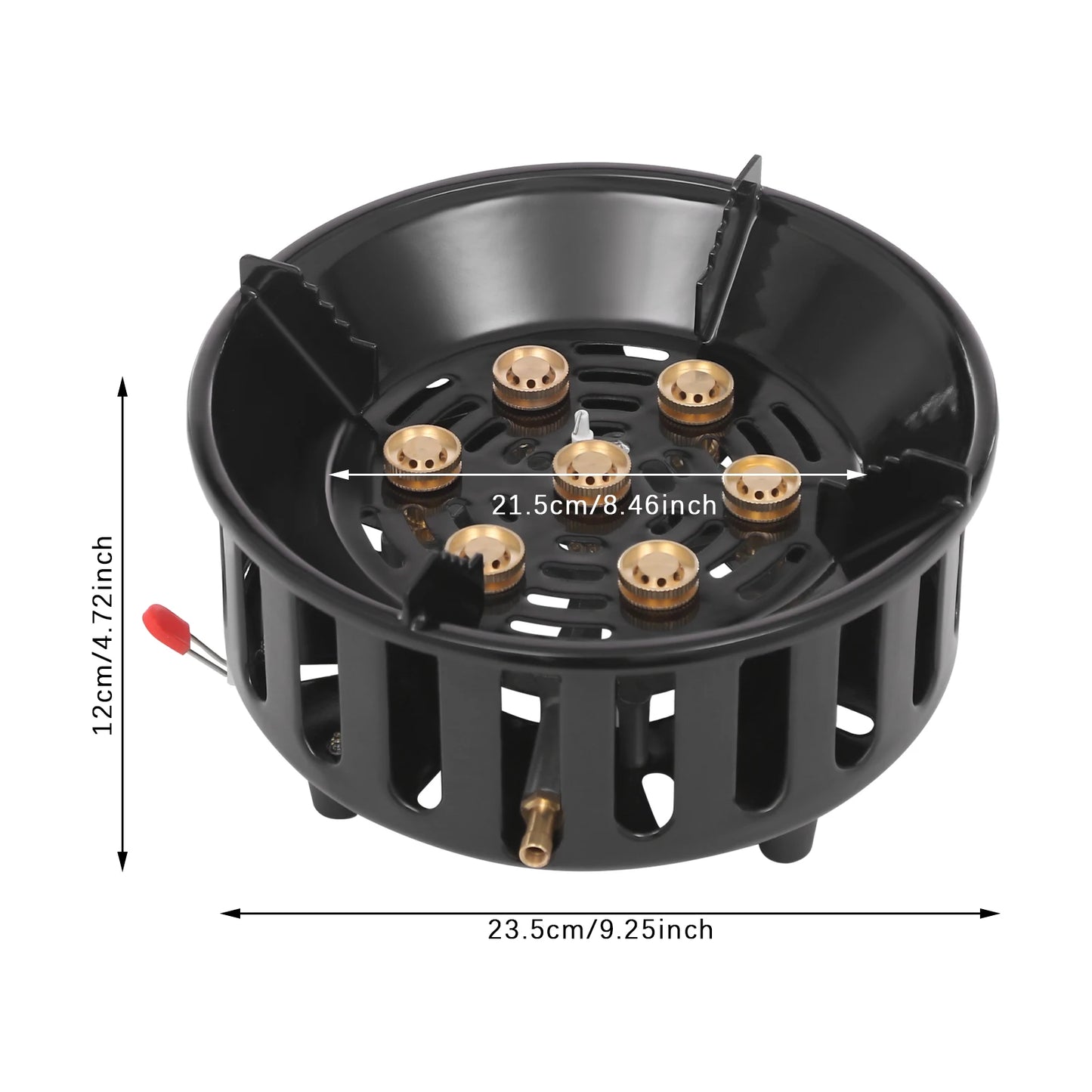 Portable Windproof Gas Stove 72000BTU Cooker With Ignition For Outdoors
