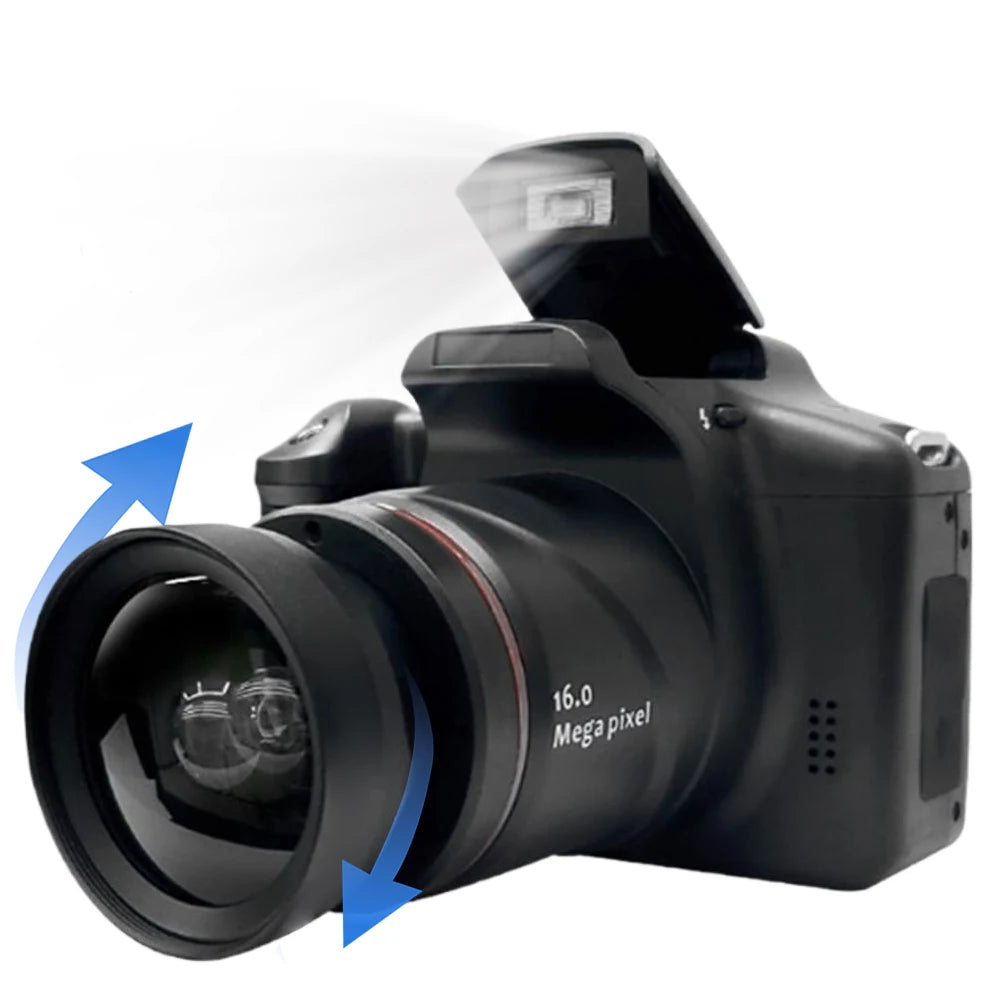 VKTECH 16MP Vlogging Camera LCD Digital Zoom 16X Video