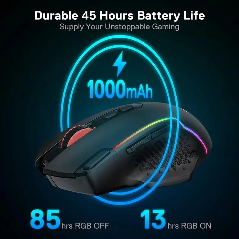 Redragon M810 Pro Wireless Gaming Mouse With 8 Macro Buttons