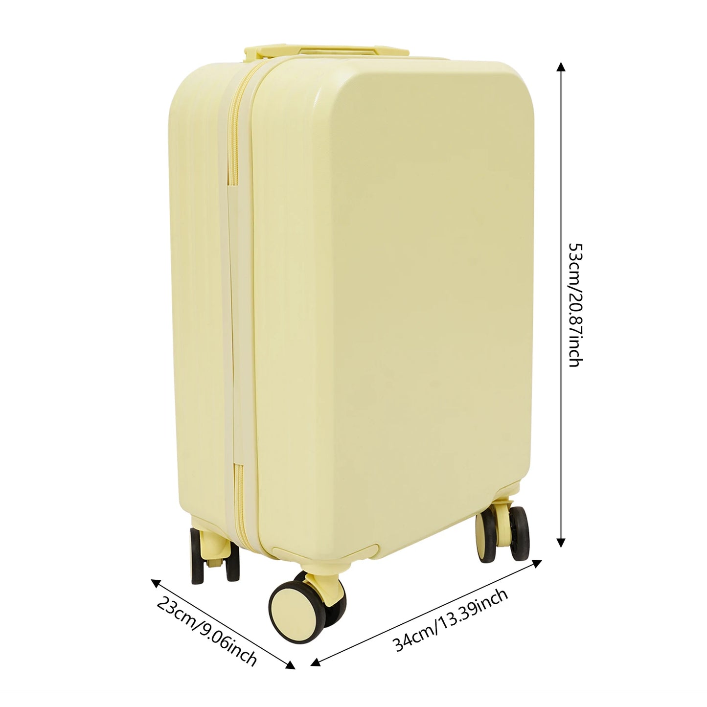 Abs Rolling Luggage With Spinner Casters And Telescopic Handle