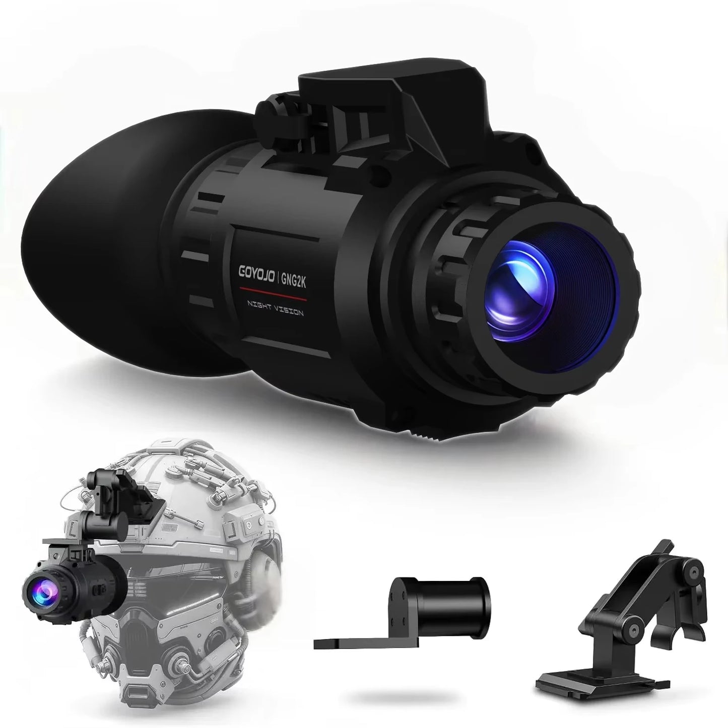 GOYOJO Night Vision Goggles NVG Helmet Mounted For Hunting And Recording