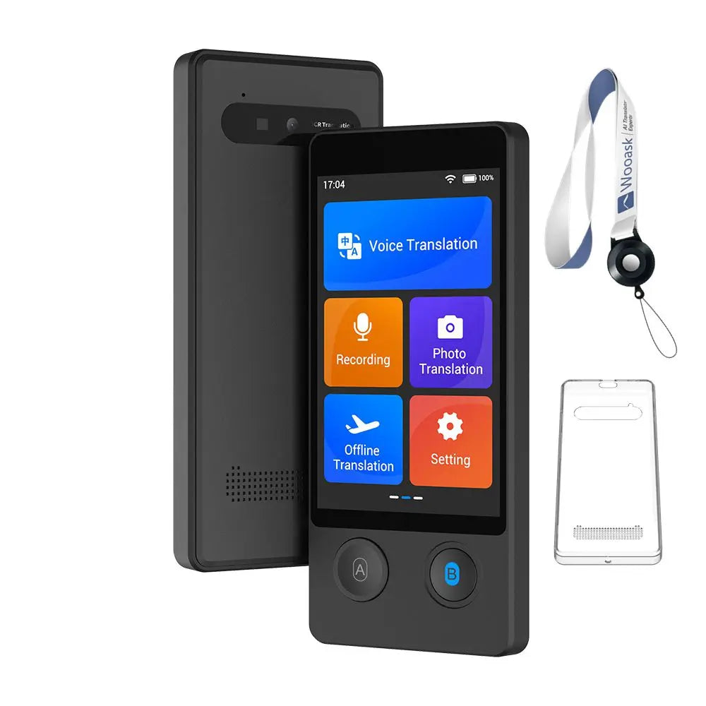 Wooask W12 Translator Two Way Real Time Voice Translation Device 144 Languages