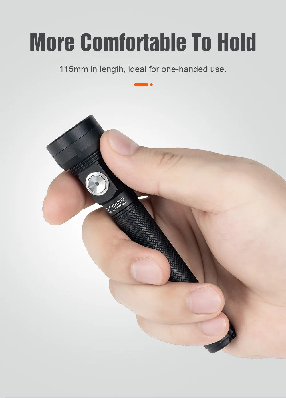 Lumintop GT Nano USB Rechargeable EDC Flashlight Outdoor Hiking Keychain