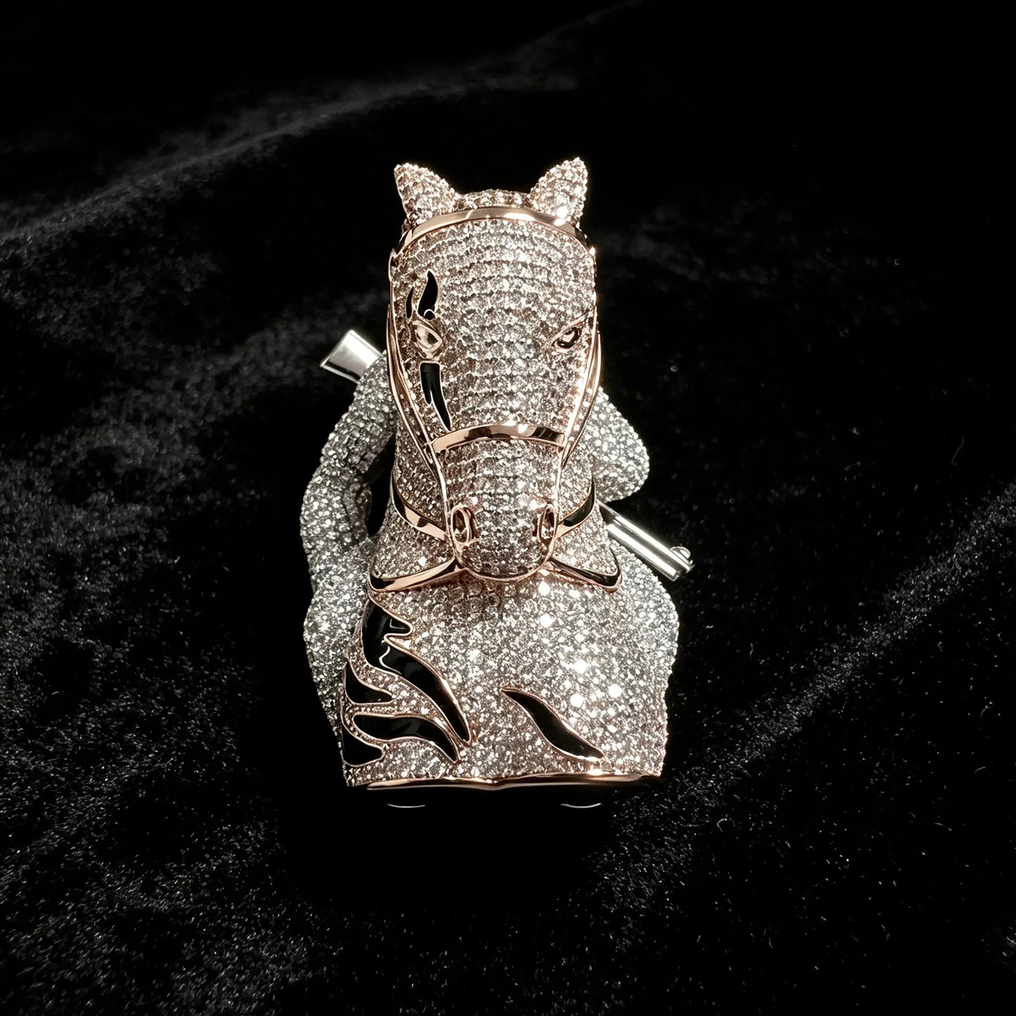 Lyee Cyee Designer Gorilla Pendant With Cubic Zirconia Accent
