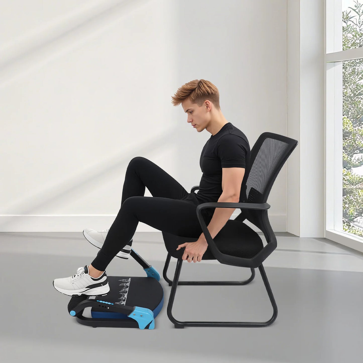 Foldable Abdominal Trainer With Adjustable Resistance For Home Workouts