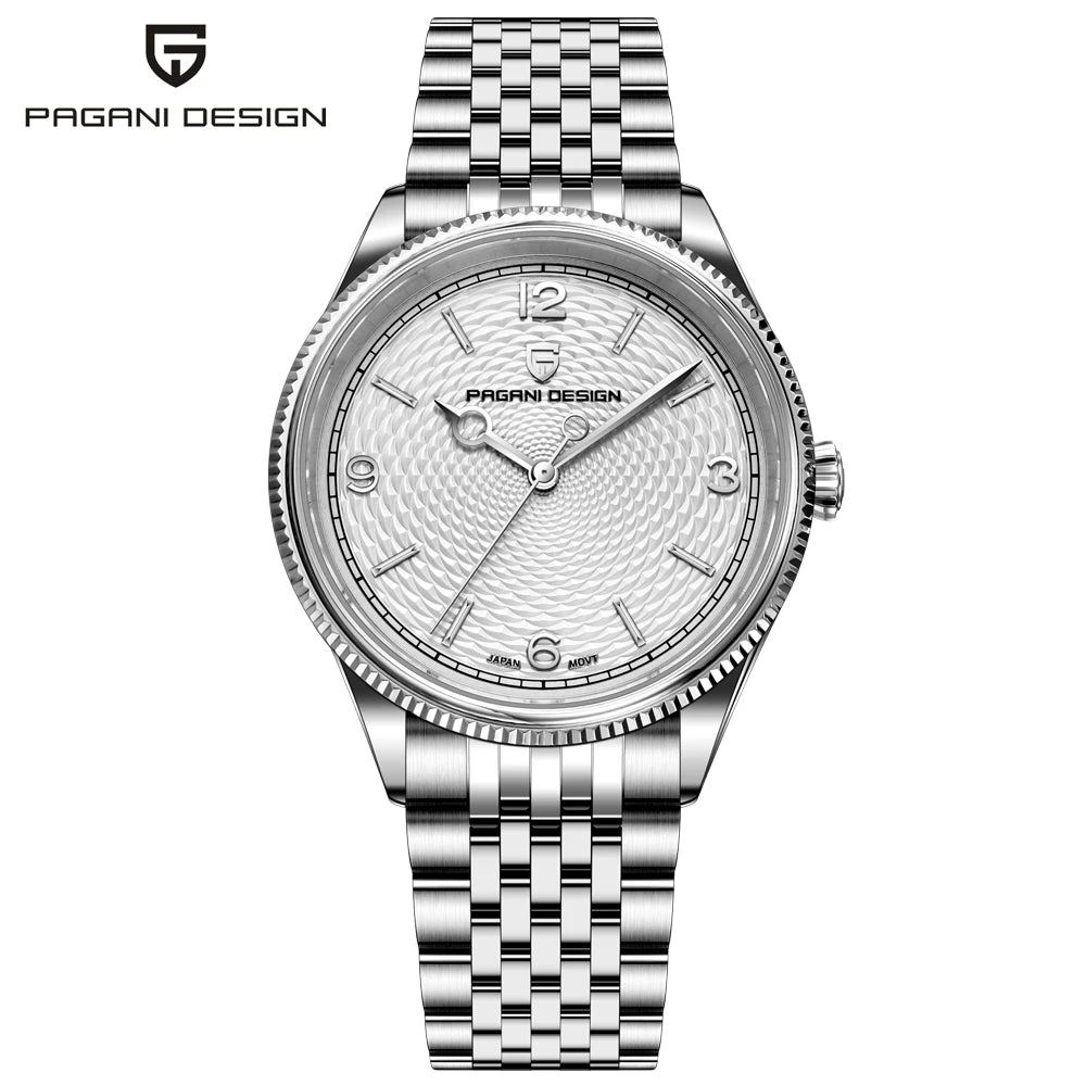PAGANI DESIGN Men's Luxury Quartz Stainless Steel Sports Watch