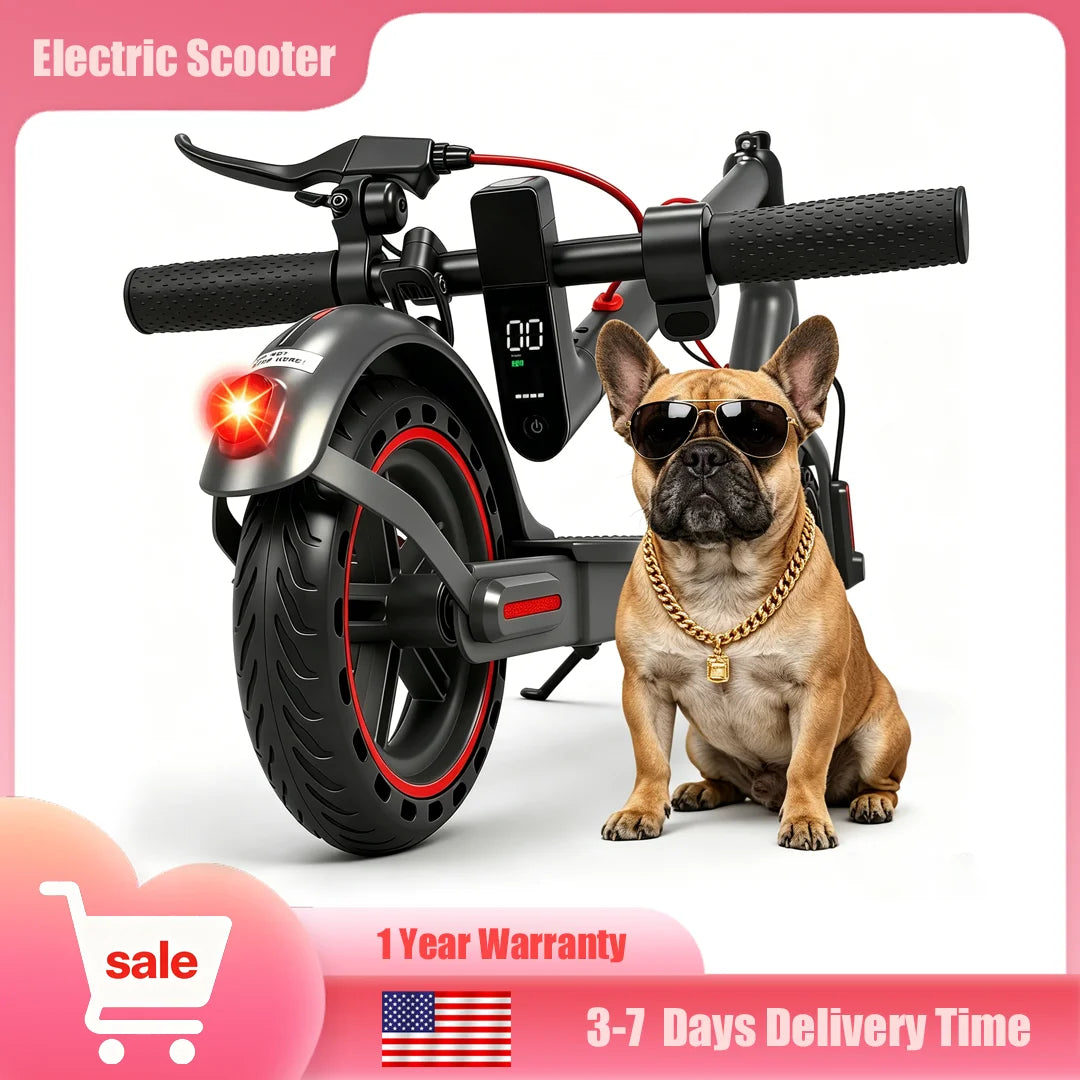 Electric Scooter 36V Long Range Foldable With App Control Dual Braking 19MPH 18 Miles For Commuters