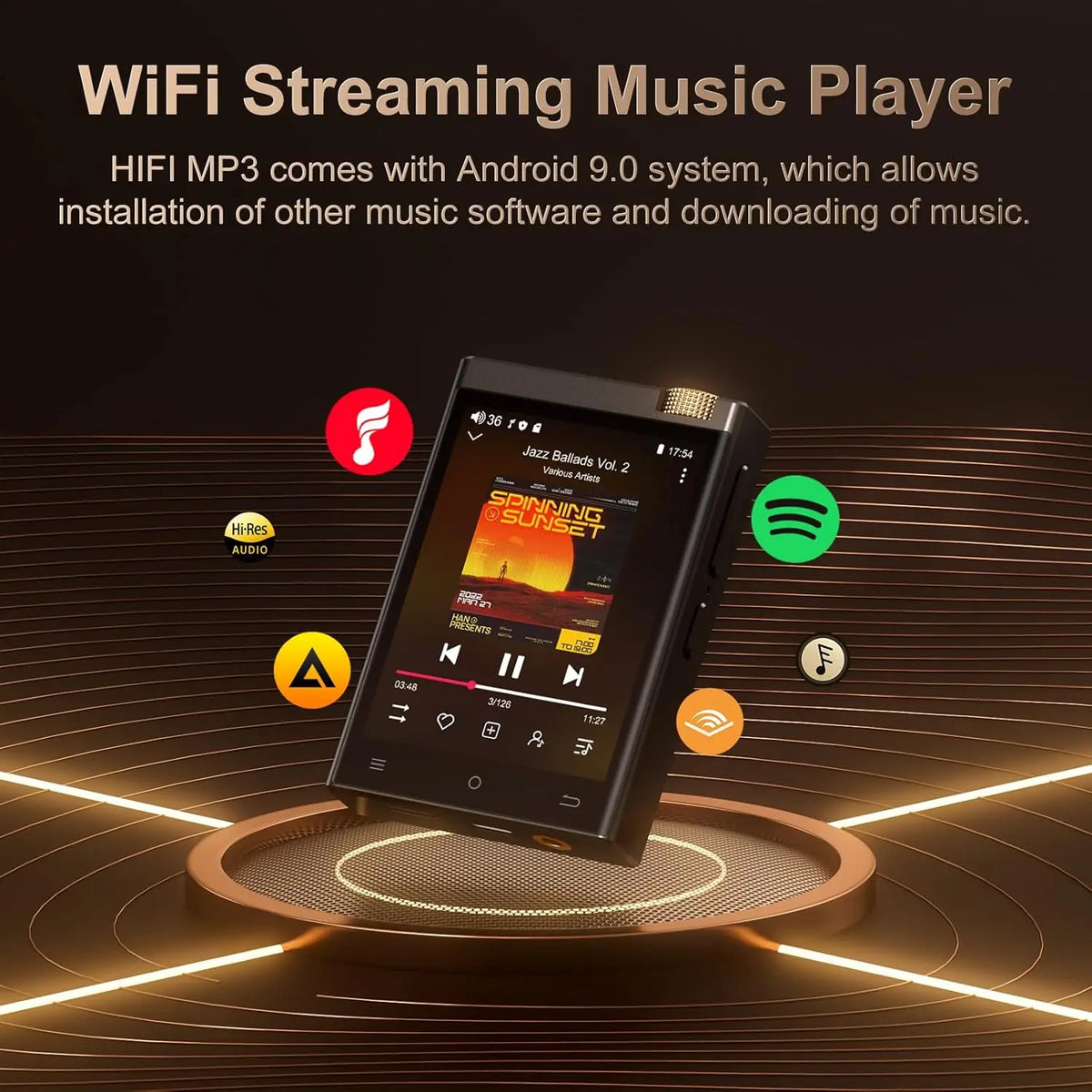 Oilsky Bluetooth MP3 Player With WiFi And Lossless DSD Audio
