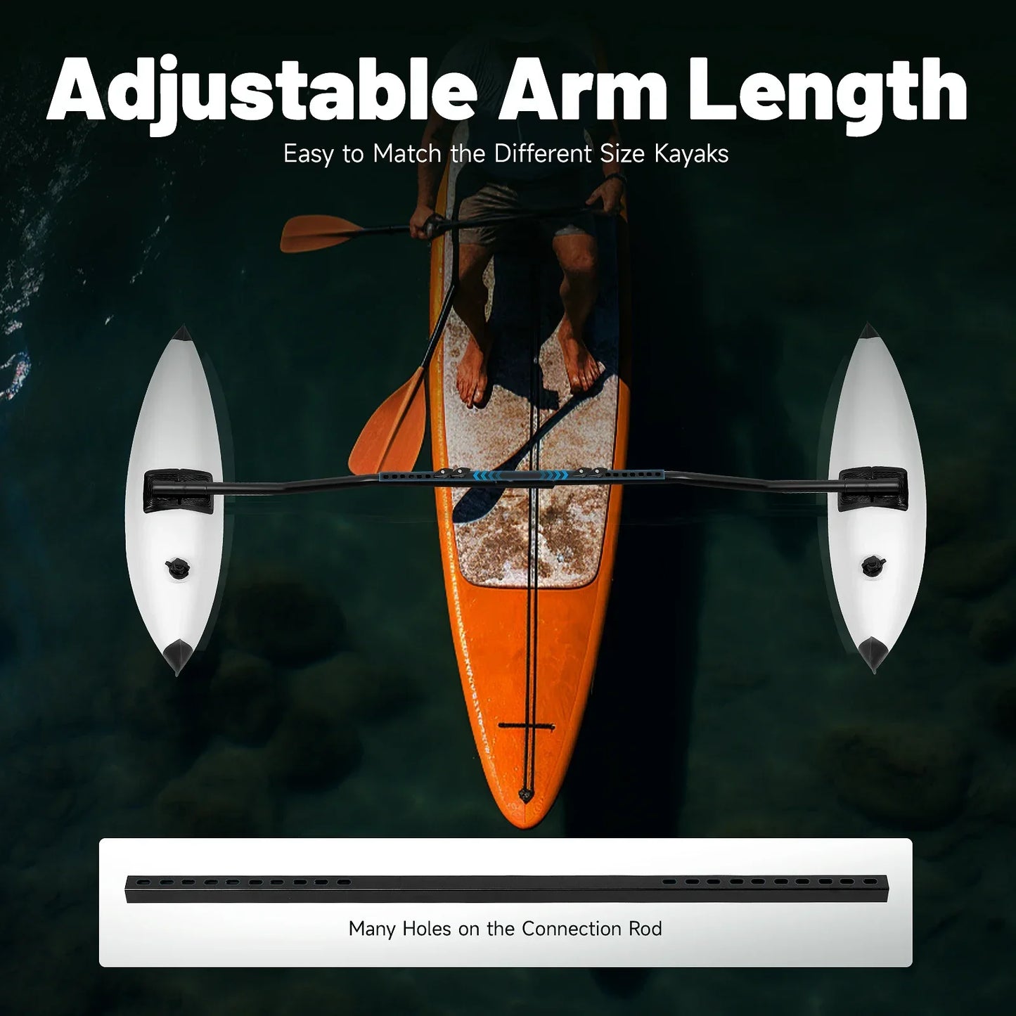 Kayak Outrigger Stabilizer Kit Anglers Seeking Stability