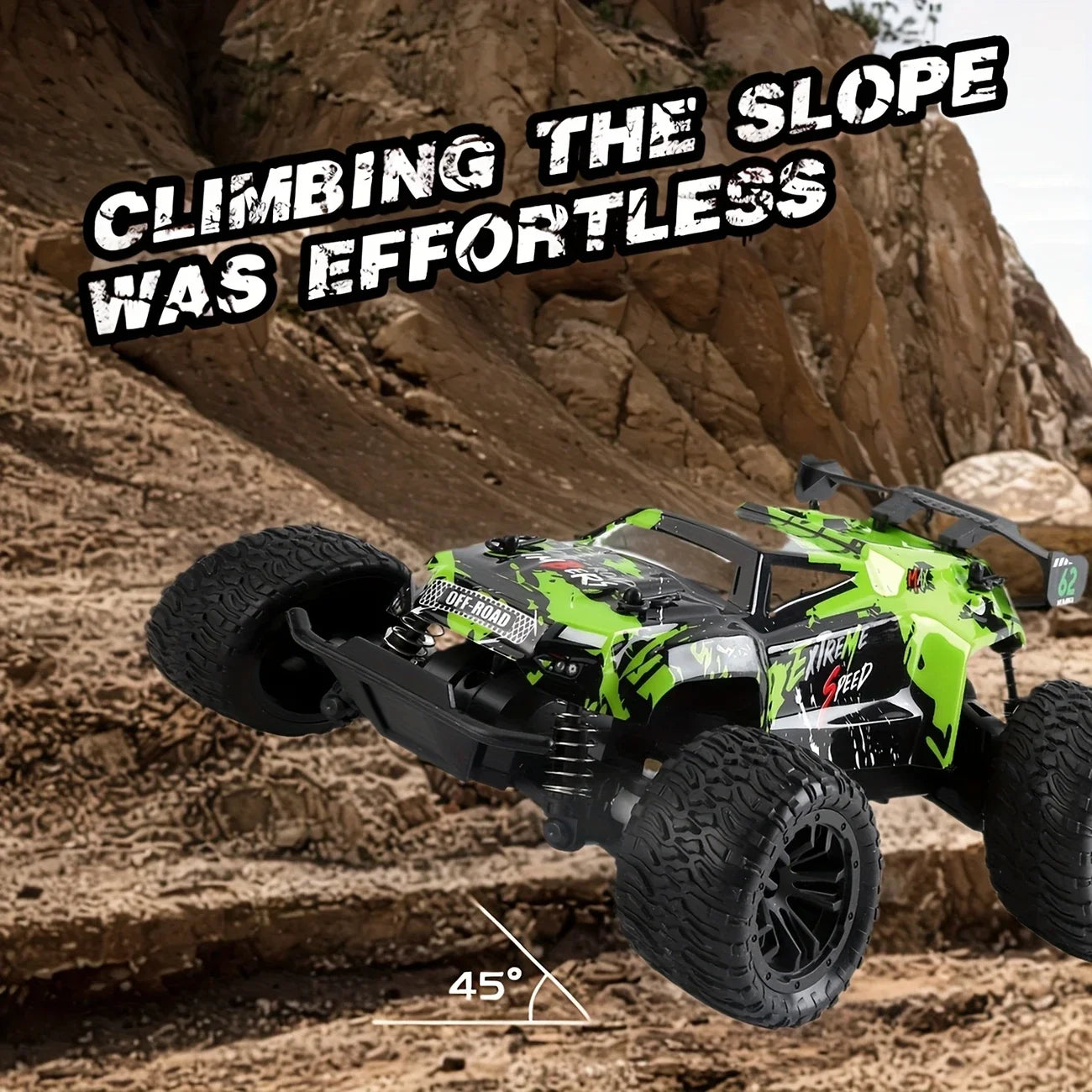 Off Road RC Car 2.4GHz Remote Control All Terrain Durable Safe Design Great Gift For Boys And Adults