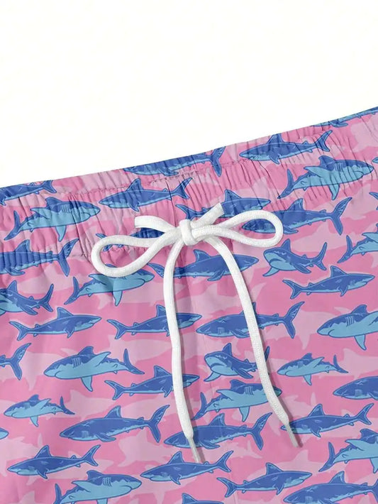 Mens 2 In 1 Swim Trunks With Compression Liner Quick Dry Camouflage Board Shorts