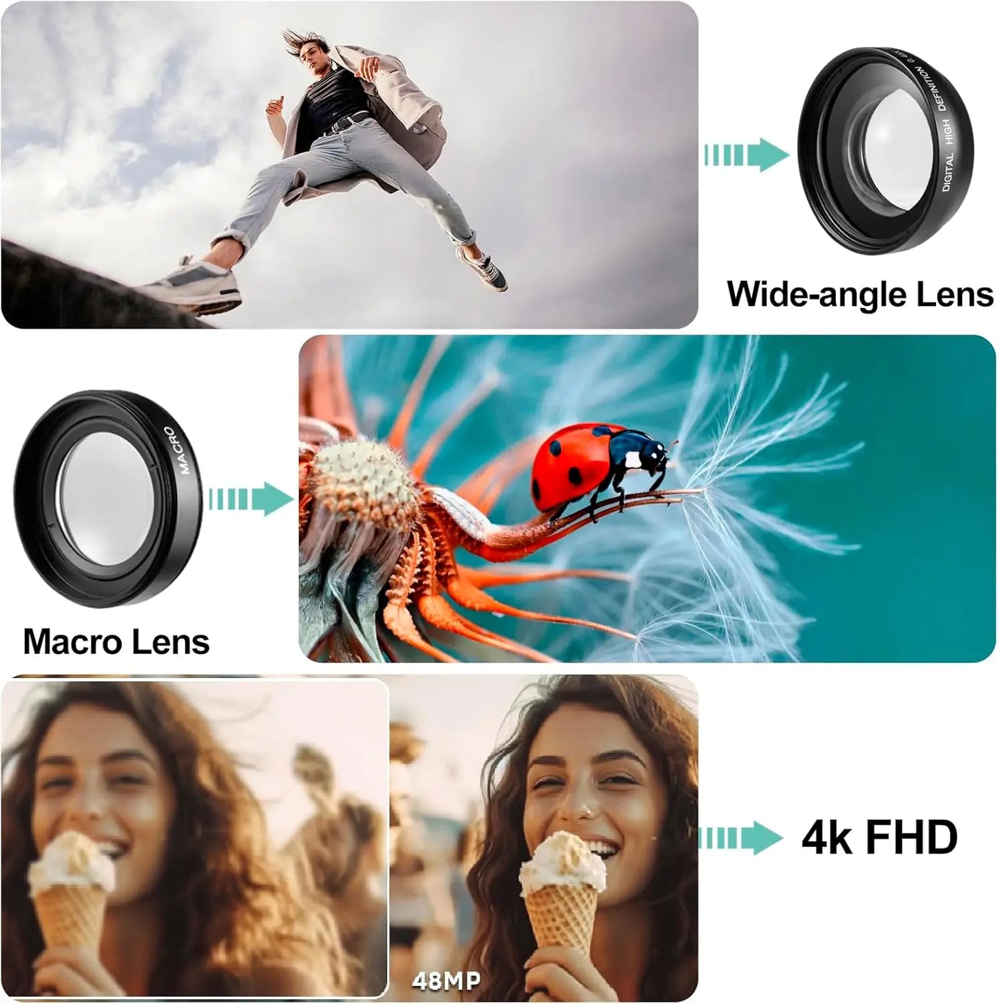 4K Digital Camera With Autofocus And WiFi 16X 48MP