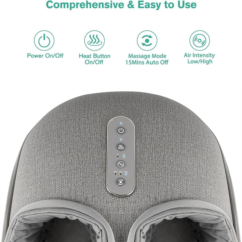Medcursor Foot Massager With Heating Therapy Deep Kneading Shiatsu