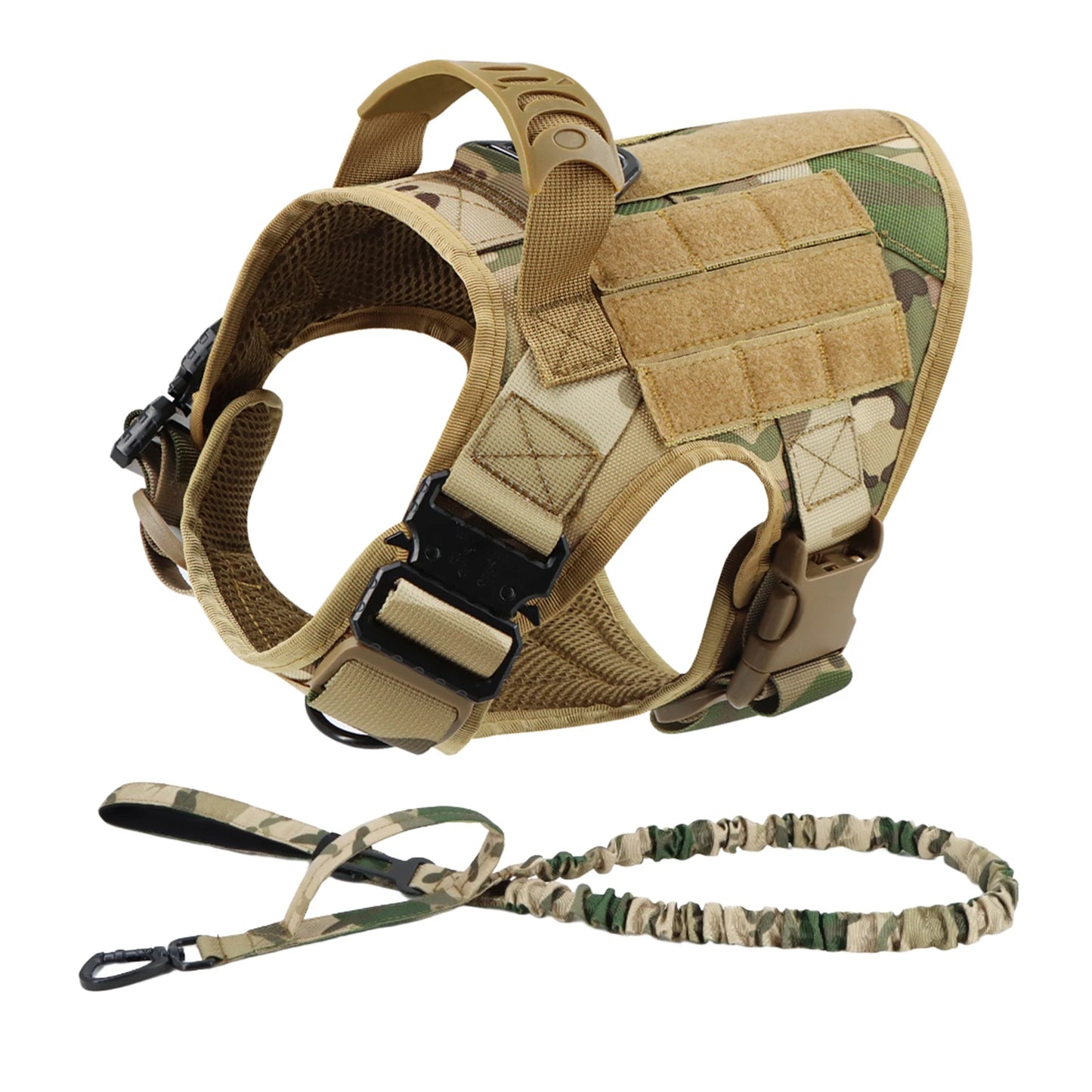 Nylon Dog Harness And Leash Set Padded Breakaway Quick Release