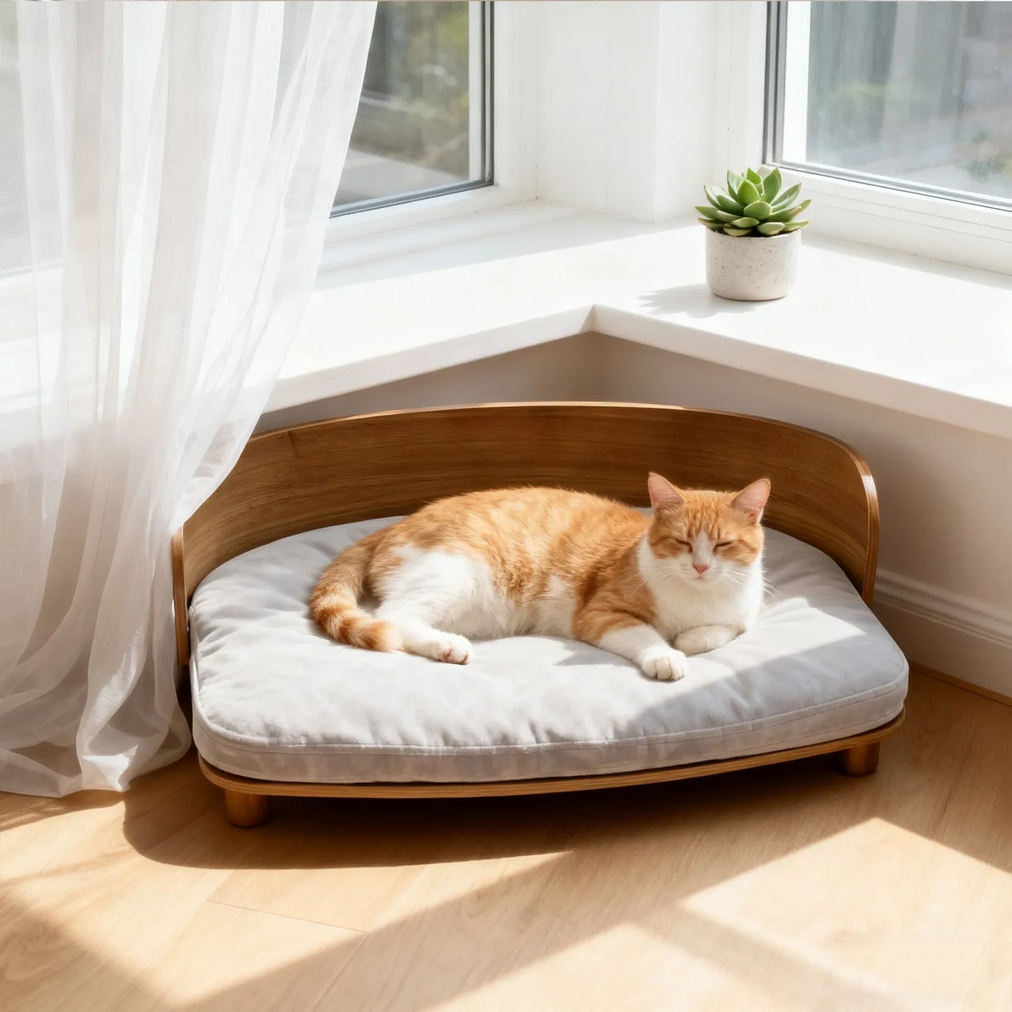 BORWART CN Elevated Wooden Pet Sofa For Small Dogs