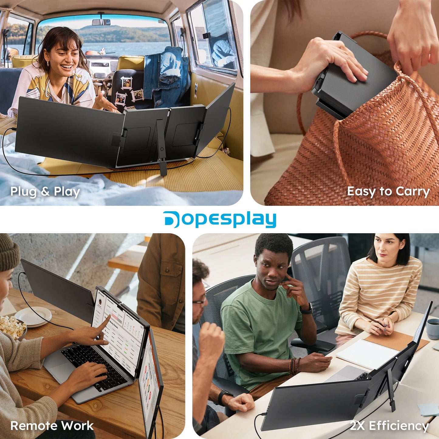 Dopesplay Triple Screen Laptop Extender For MAC And Windows