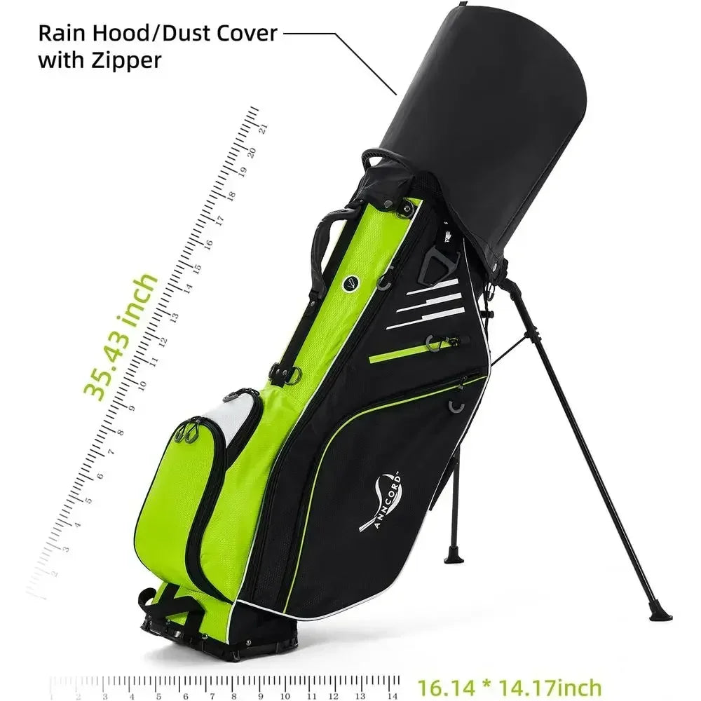 Waterproof Golf Stand Bag With Eight Pockets And Rain Cover