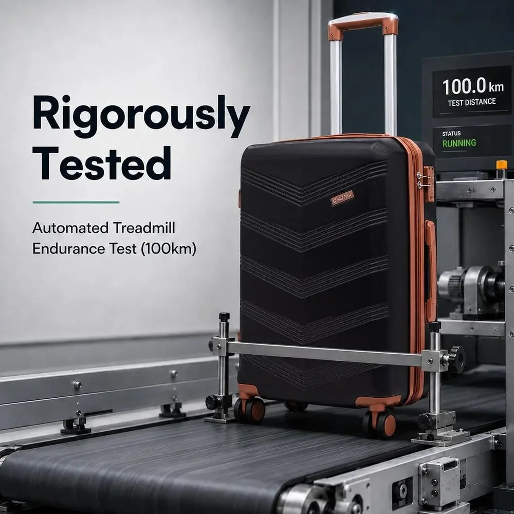 Expandable 5-Piece Hardside Luggage Set With TSA Lock Spinner Wheels