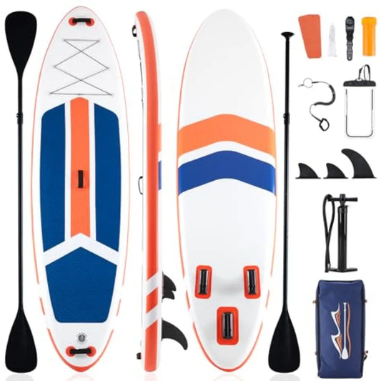 Inflatable Stand Up Paddle Board PVC Drop Stitch Ultra Wide Stable For Outdoor Water Sports Beginners