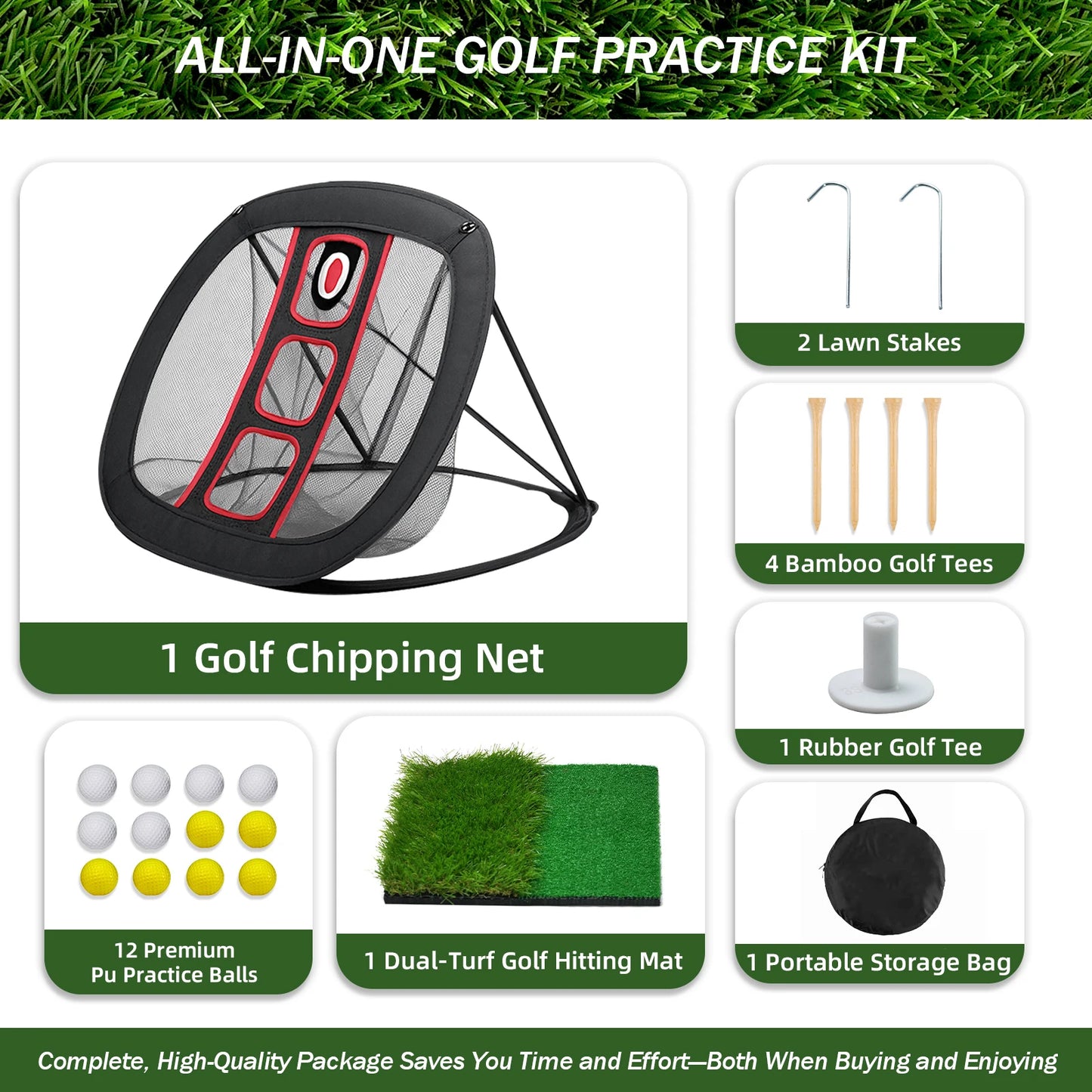 AESWGOF Golf Practice Net Direct From US Warehouse For Home Golf Training And Chipping