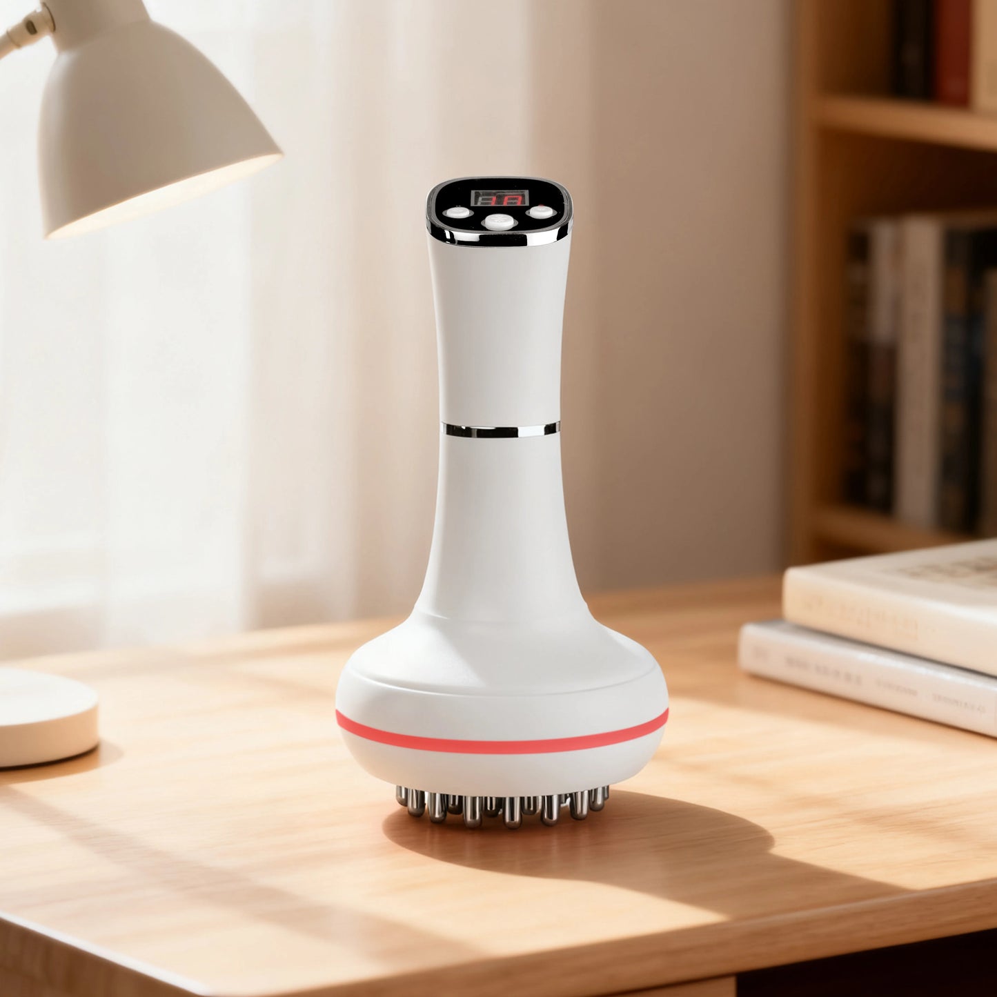 Aedwdpe Electric Heated Vibration Meridian Body Massage Brush